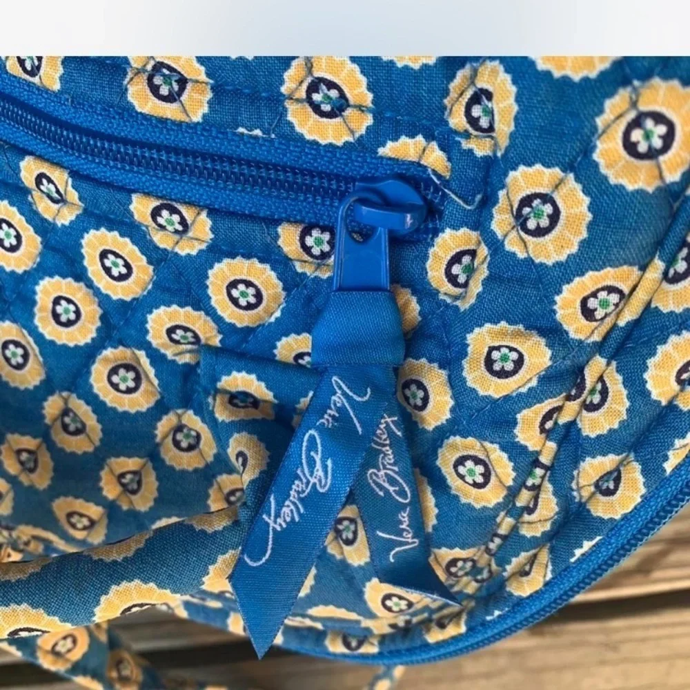 Vera Bradley riviera Floral Blue yellow Crossbody Bag Set backpack cross body
